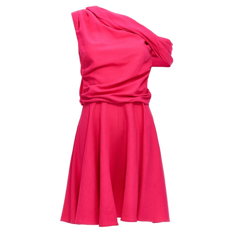 Draping neckline dress