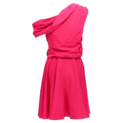 Draping neckline dress