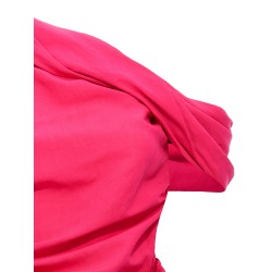 Draping neckline dress