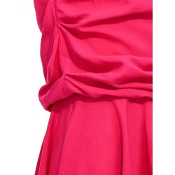 Draping neckline dress
