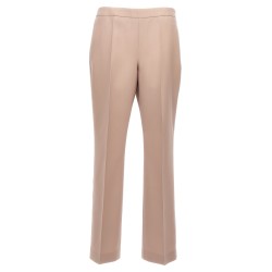 Pleat wool pants