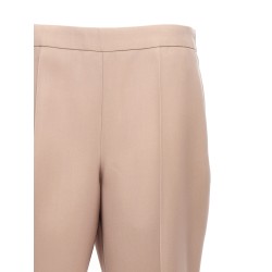 Pleat wool pants