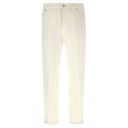 Logo embroidery jeans