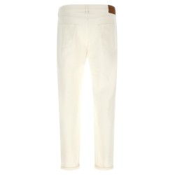 Logo embroidery jeans