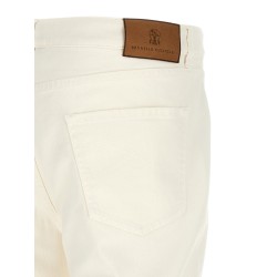 Logo embroidery jeans