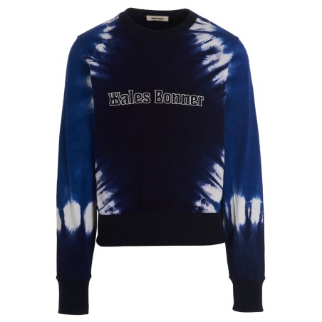 Logo embroidery tie dye sweatshirt