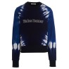 Logo embroidery tie dye sweatshirt