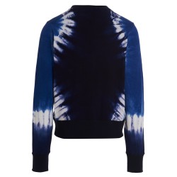 Logo embroidery tie dye sweatshirt