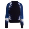 Logo embroidery tie dye sweatshirt
