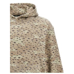 Felpa con cappuccio 'Camo leopard'