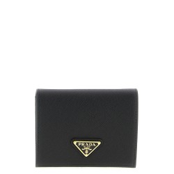 Logo leather wallet