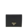 Logo leather wallet