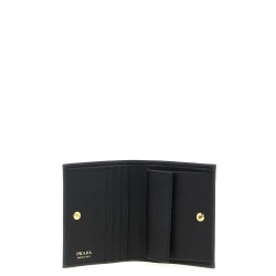 Logo leather wallet