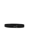 Logo leather belt