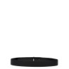 Logo leather belt