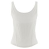 'Corseted' tank top