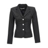 Single breast lace-up blazer jacket