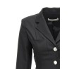 Single breast lace-up blazer jacket