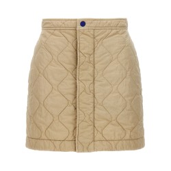 Quilted nylon skirt