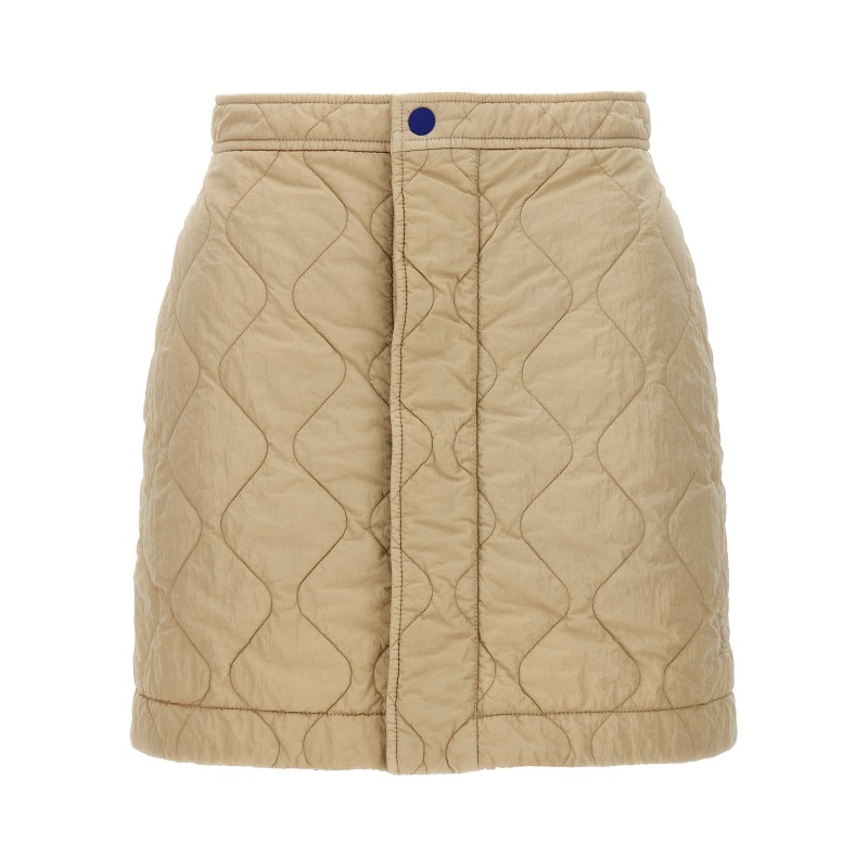 Quilted nylon skirt