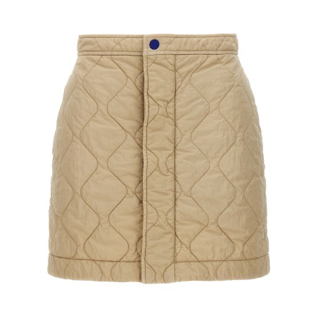 Quilted nylon skirt