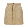 Quilted nylon skirt