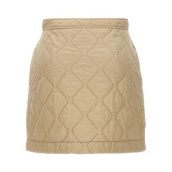 Quilted nylon skirt