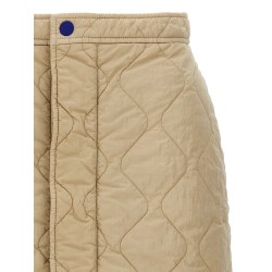 Quilted nylon skirt