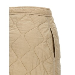 Quilted nylon skirt