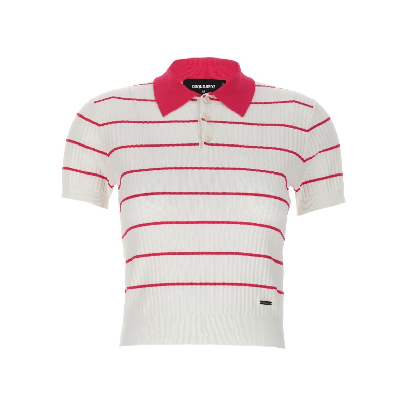 'Striped' polo shirt
