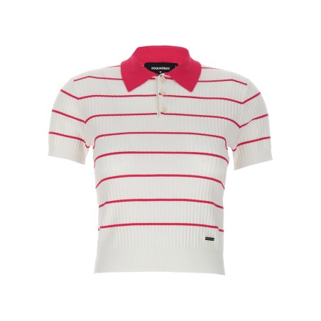 'Striped' polo shirt