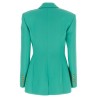 Logo button double-breasted blazer