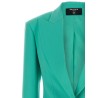 Logo button double-breasted blazer