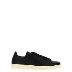 Logo leather sneakers