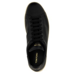 Logo leather sneakers