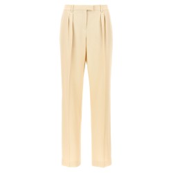 Pants with front pleats