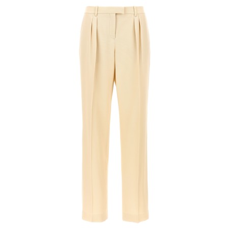 Pants with front pleats