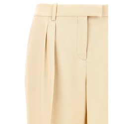 Pants with front pleats
