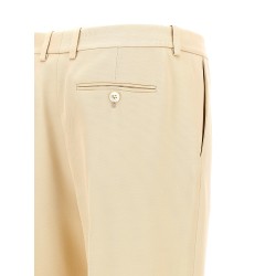 Pants with front pleats