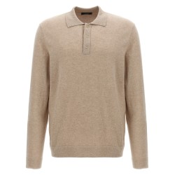 Cashmere wool polo shirt