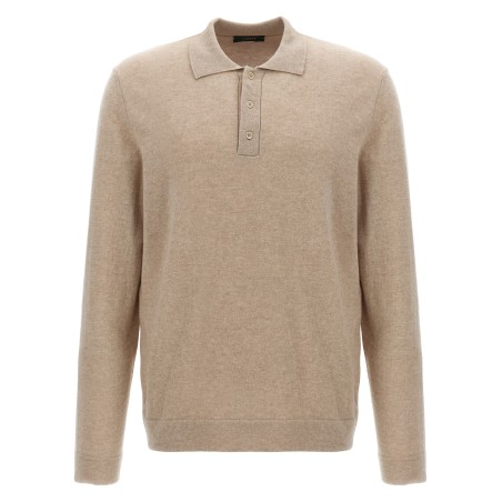 Cashmere wool polo shirt