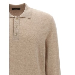 Cashmere wool polo shirt