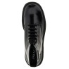 Logo brushed leather ankle boots