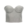 Top cropped bustier
