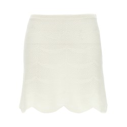 Crochet mini skirt