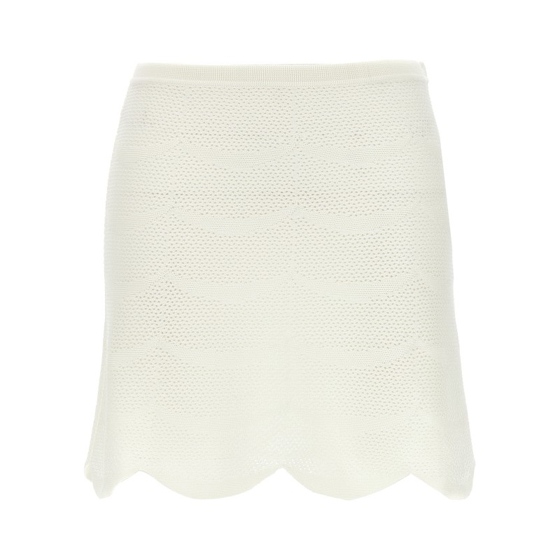 Crochet mini skirt