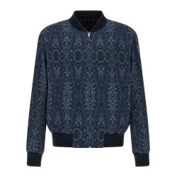 Jacquard bomber jacket