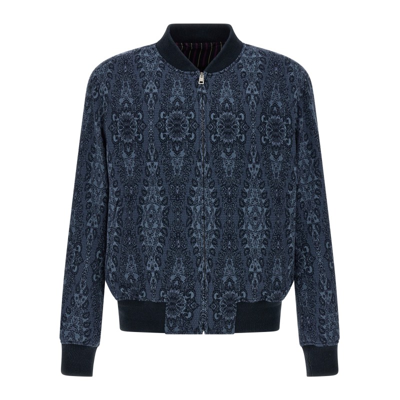 Jacquard bomber jacket