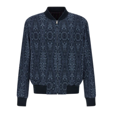 Jacquard bomber jacket