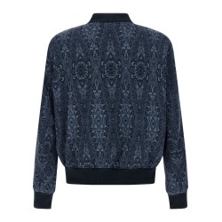Jacquard bomber jacket